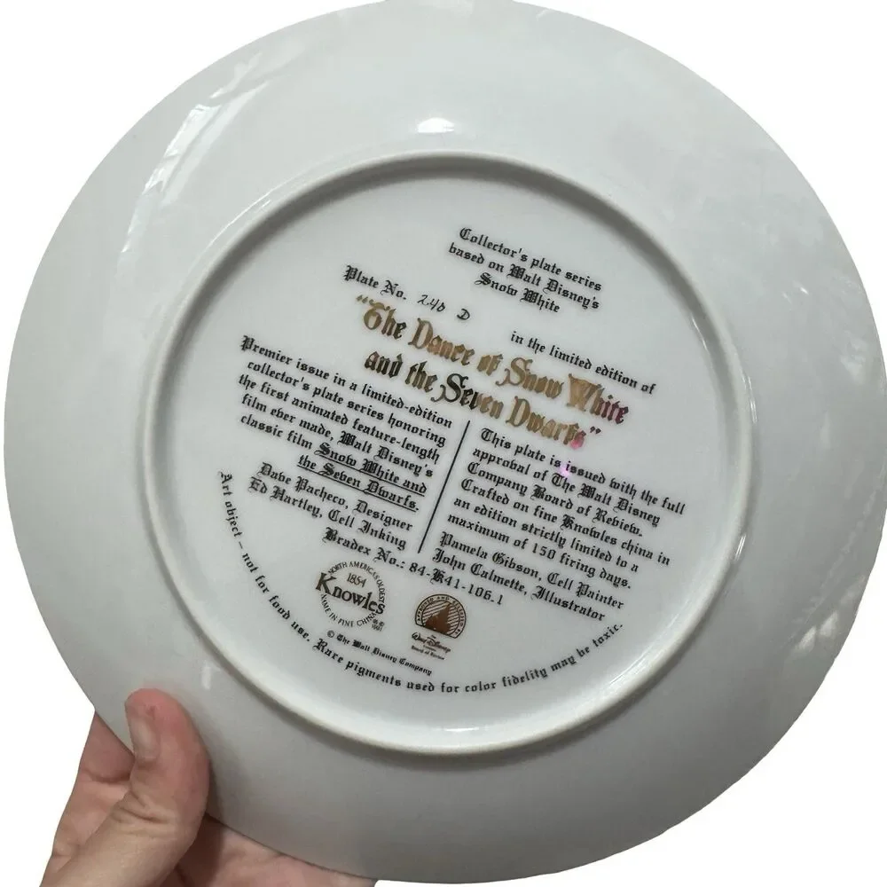 MAY I HAVE THIS DANCE? collector‎ plate SNOW WHITE AND SEVEN DWARFS Disney